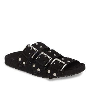Rebecca Minkoff Tania Black Studded Sandals - 9.5